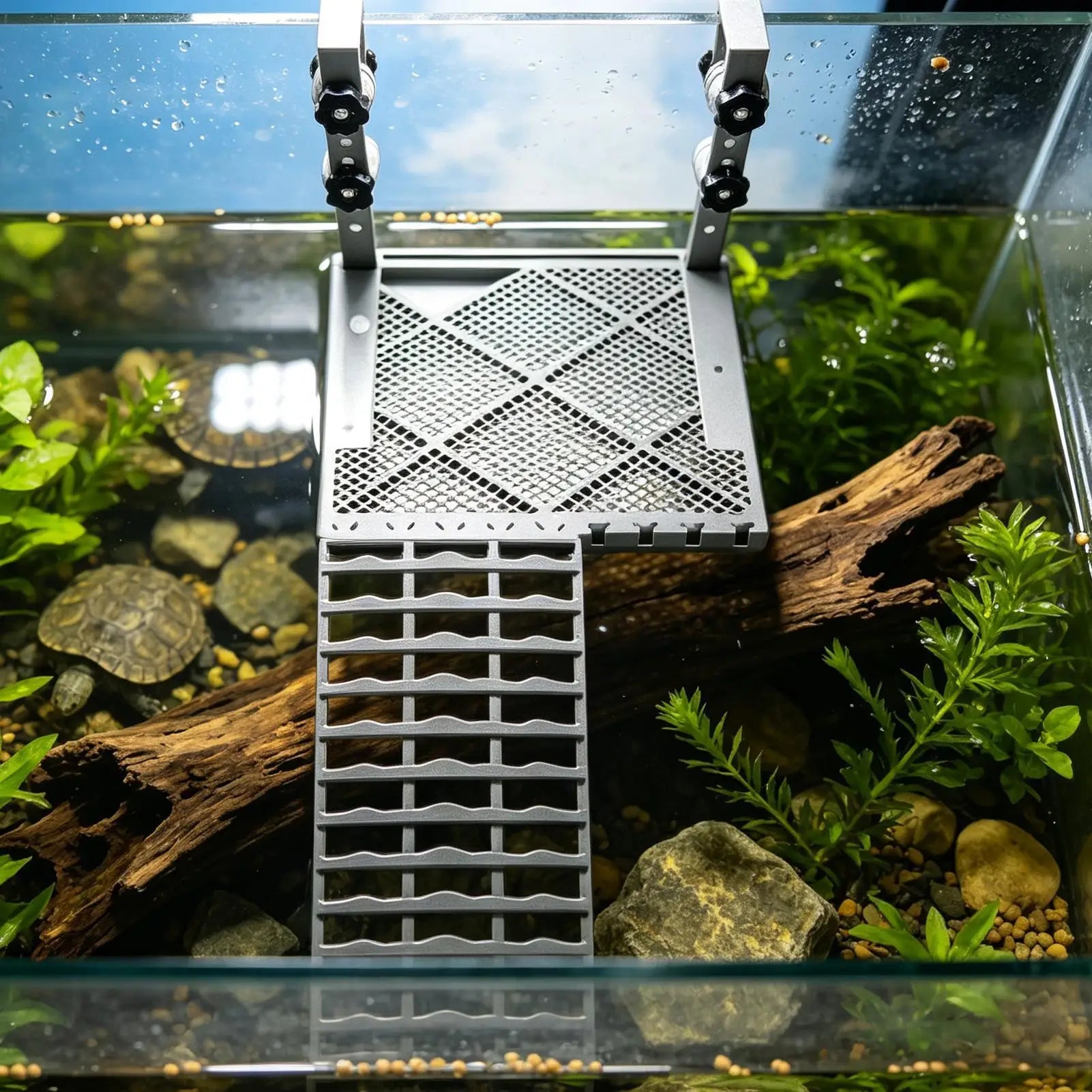 Turtle Basking Area Non-slip Resting Ramp Decoration Food Tank