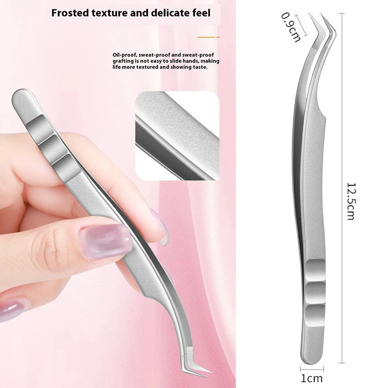 Precision Eyelash Tweezers Professional Beauty Grafting