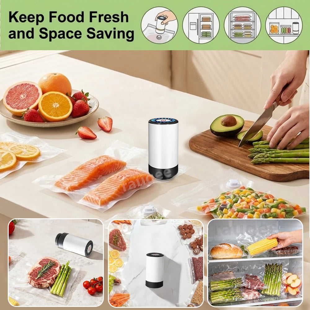 Vacuum Packaging Machine Food Storage Mini Handheld Pump Portable