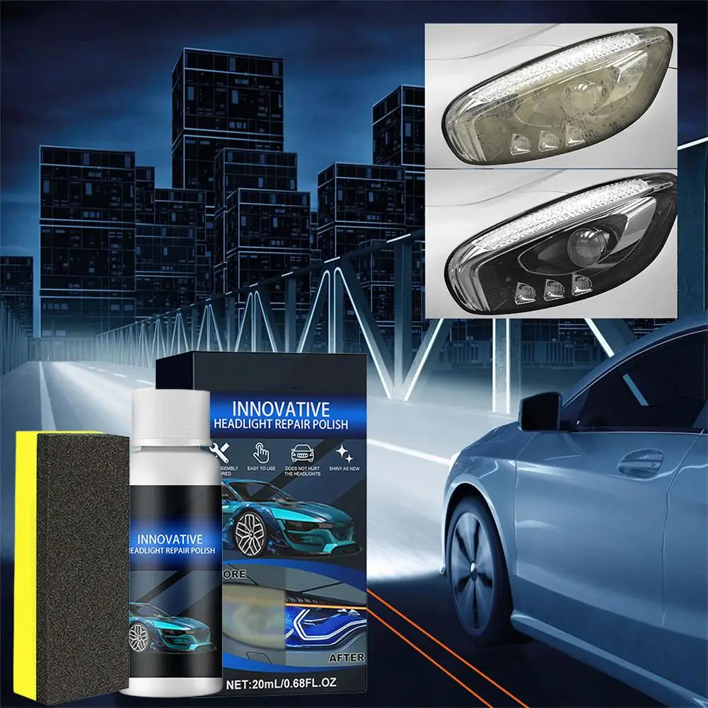 Car Headlight Polish & Scratch Remover Restoration Kit Headlight Restoration Kit Zpaxo