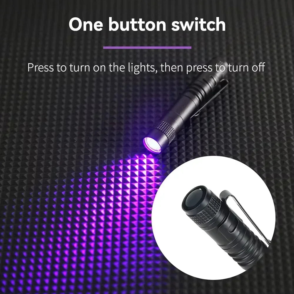 395nm UV & White Light Pen Flashlight – Pet Urine Detector