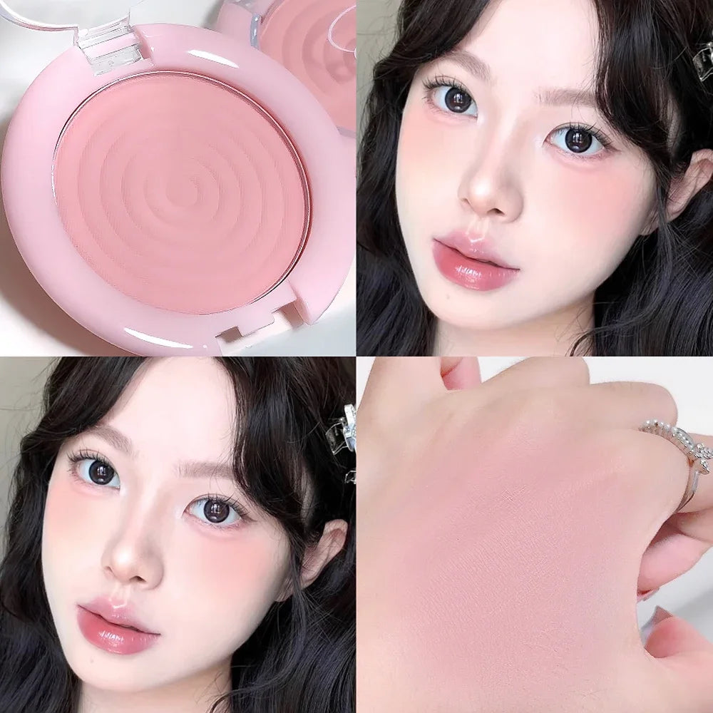 Monochrome Blush Swirl Contour Powder Matte Cosmetics Vitality Girl Zpaxo 04