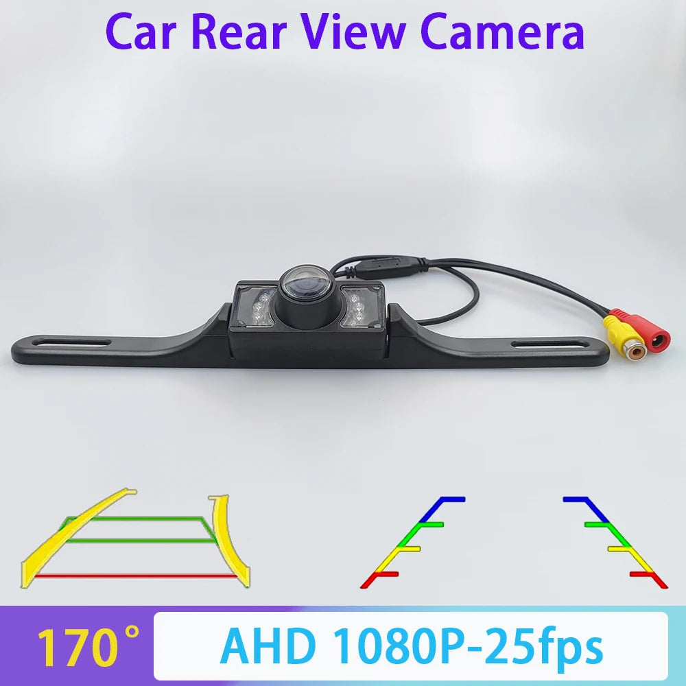 170 Degree HD AHD 1080P Car Rearview Reverse Backup Camera License