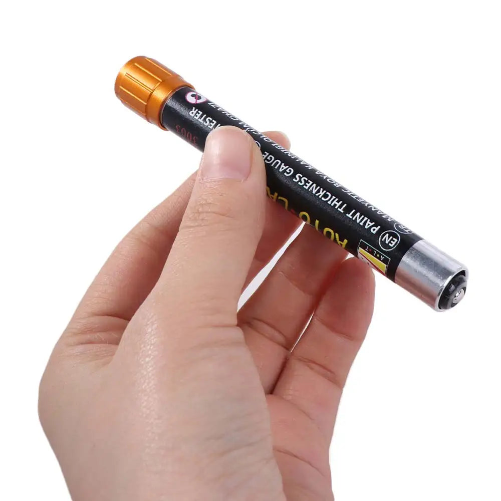 Plastic Car Paint Thickness Tester Pen Scale Indicator Magnetic Tip Zpaxo