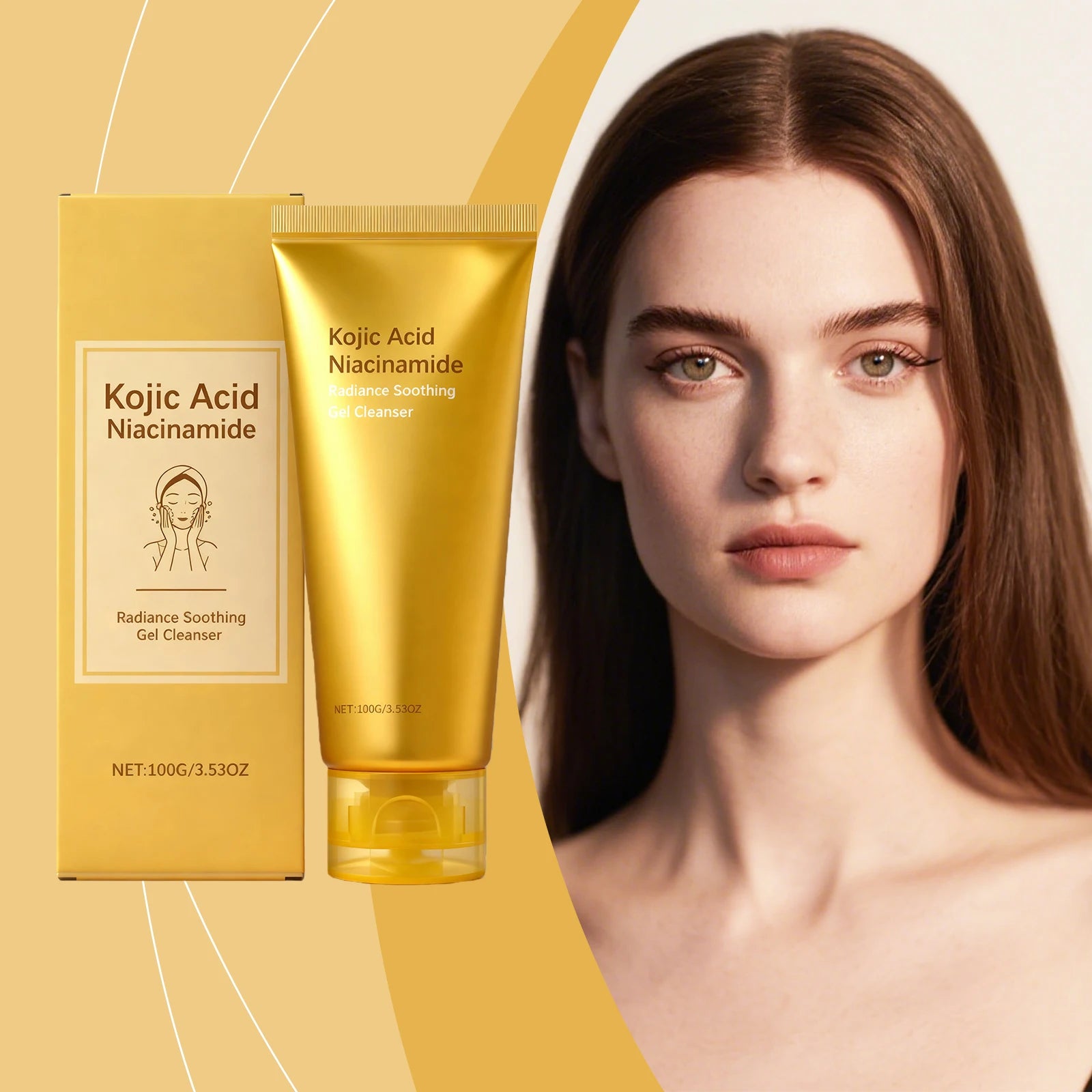 Allantoin Exfoliating Facial Cleanser – Oil Control & Pore Gel Facial Cleanser Gel Zpaxo