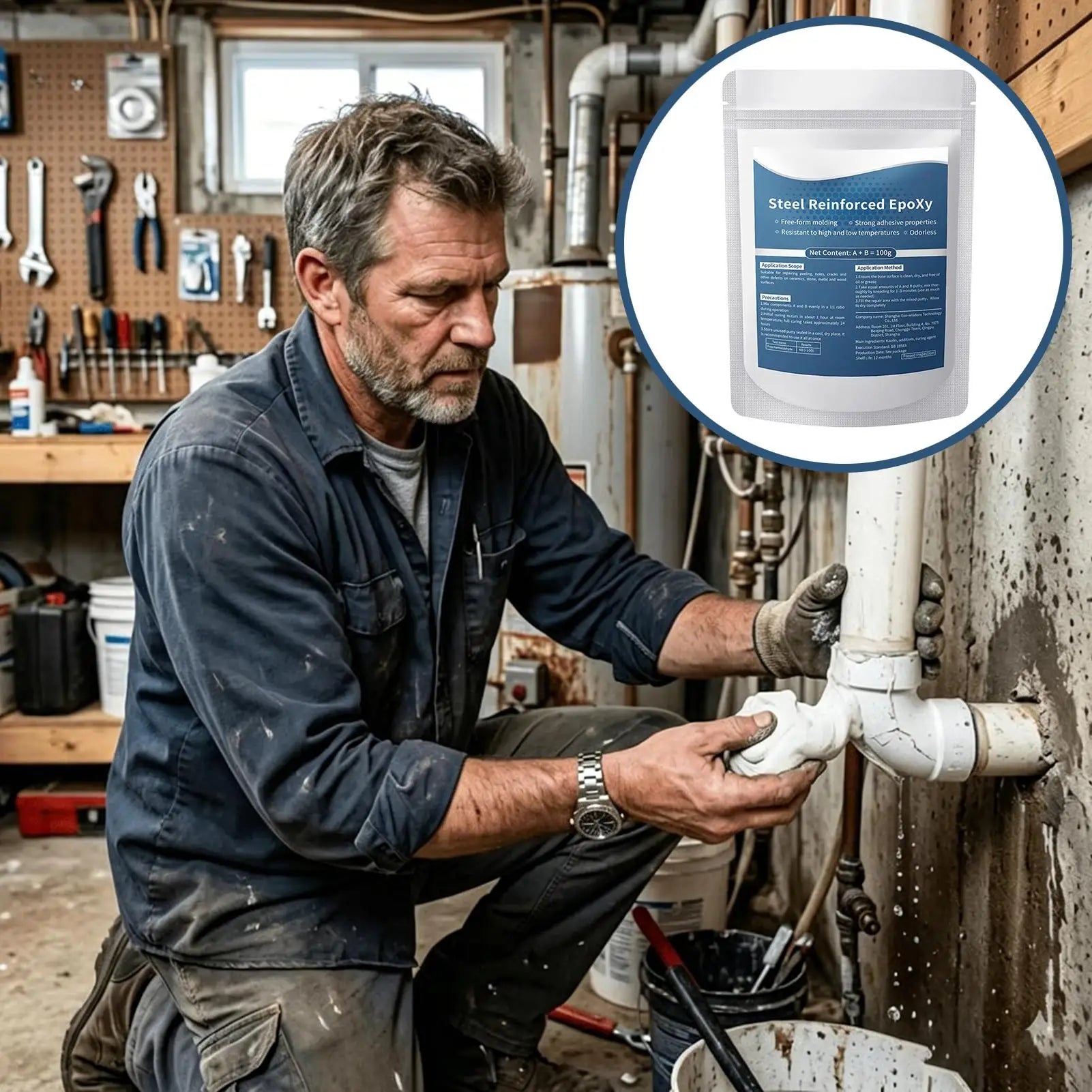 Epoxy Putty Repair Clay Waterproof Heat Resistant Strength Filler