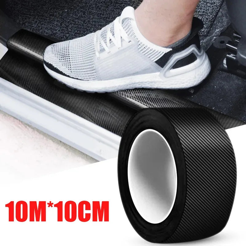 Carbon Fiber Car Protection Tape – Door Sill, Bumper & Mirror