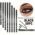 1- Waterproof Eyeliner Pencil Long-lasting Pigmented Black Wooden