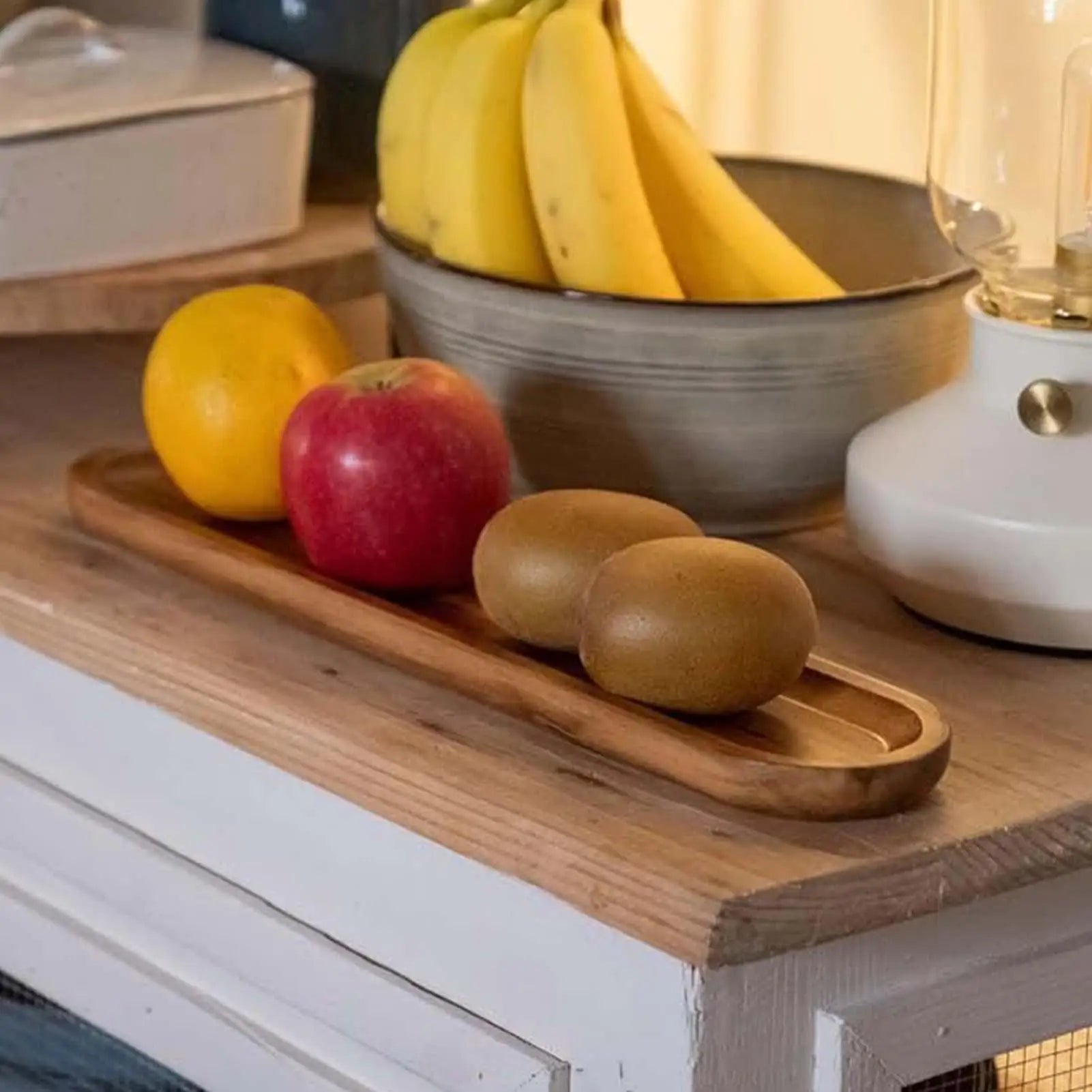 Wood Serving Tray Multi-functional Decorative Food Dessert Cheese