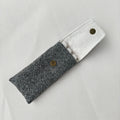 Original DIY High-Quality Wool Plaid Pencil Case 3-Hole Pen Bag Protective Cover Portable Pencil Pouch Zpaxo 3kongrenziwen