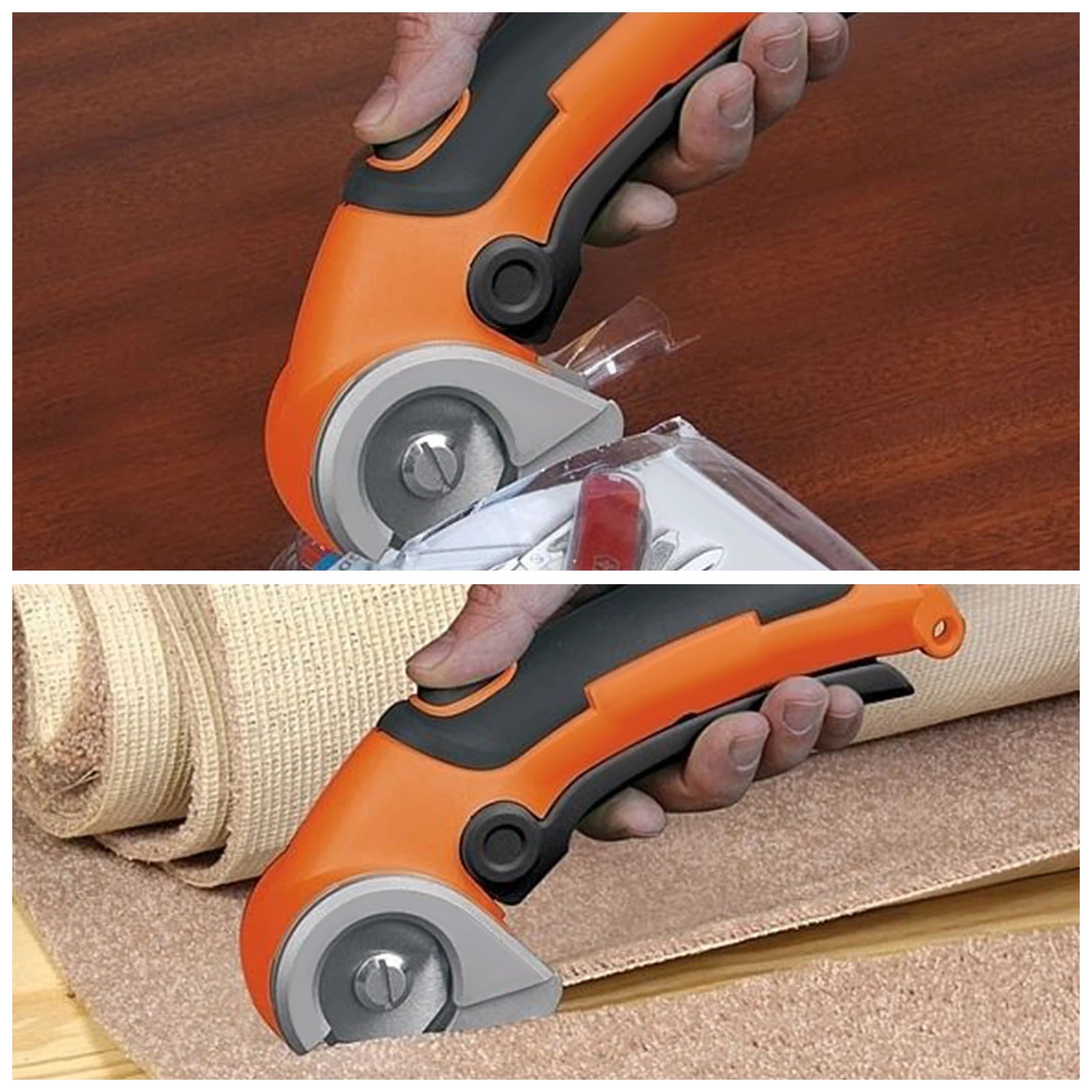 4Pcs Cordless Electric Scissors Blade for RC2600K/RC2601/RC2602 Tungsten Steel Rotary Blade Replacement Leather Carpet Sewing Zpaxo
