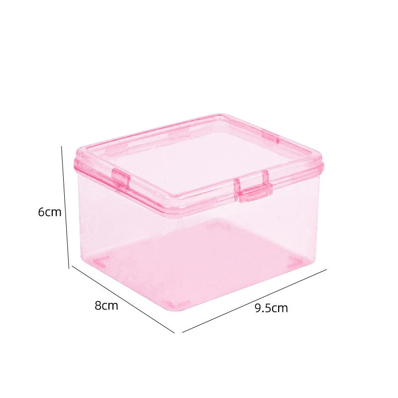 Plastic Transparent Stationery Box Desk Organization Small Card Zpaxo