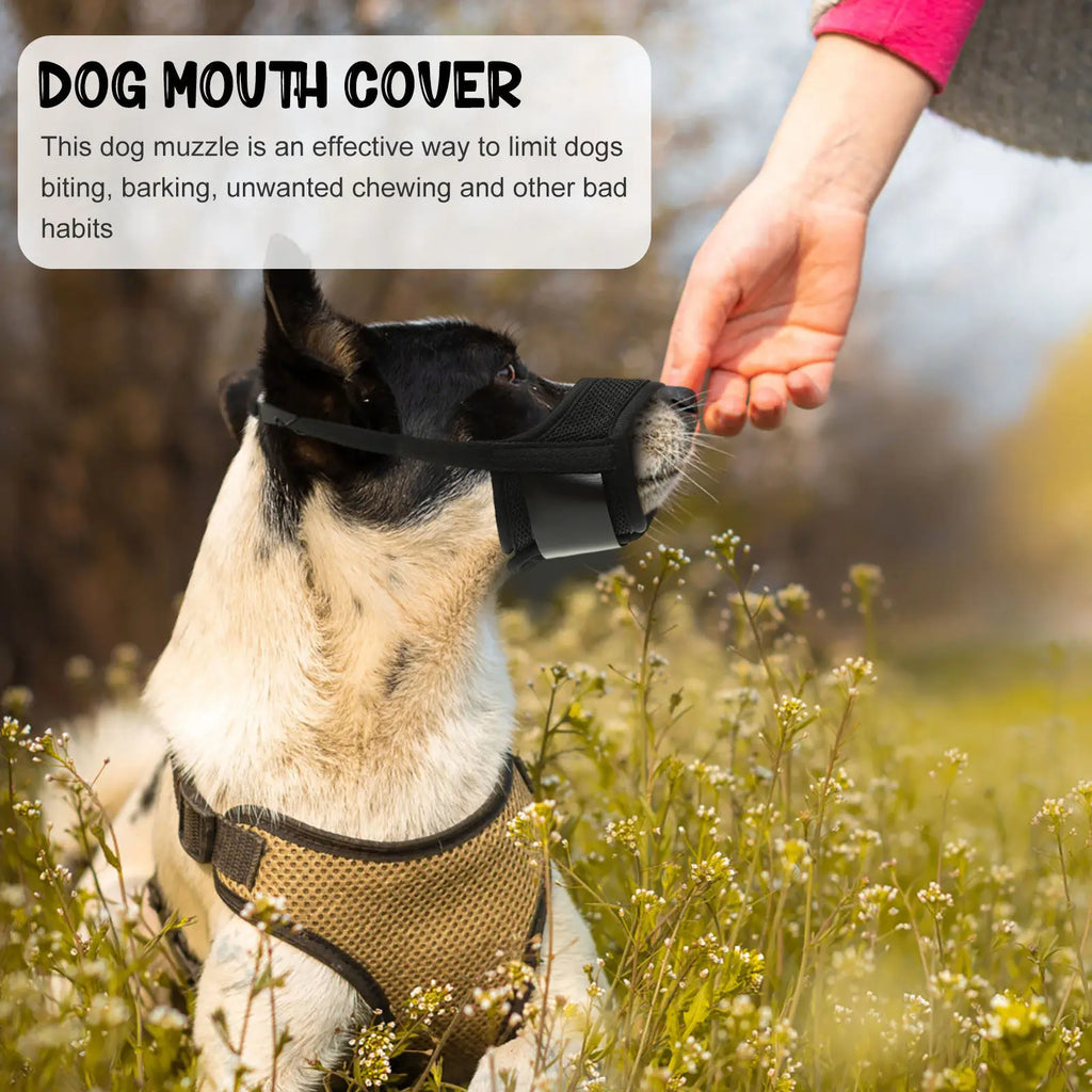 Adjustable Dog Muzzle Large Anti Barking Chewing Breathable