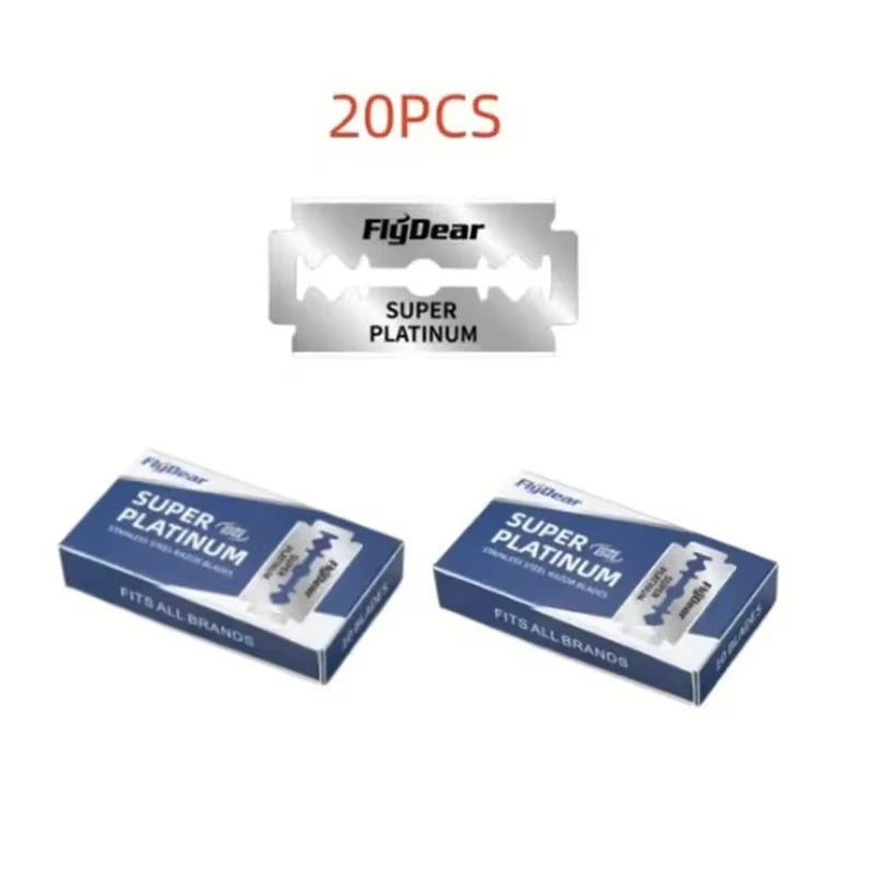Double Edge Safety Razor Blades – Stainless Steel 10–100 Pack Safety Razor Blades Zpaxo 115-20Blades