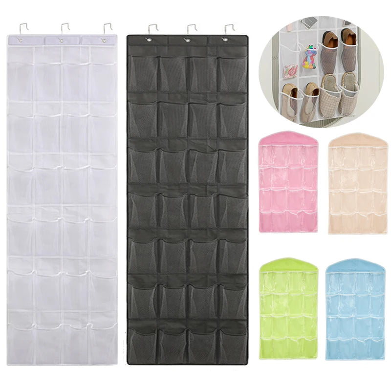 28 24 16 Pockets Wardrobe Hanging Bag Socks Bra Underwear Hanger Shoe