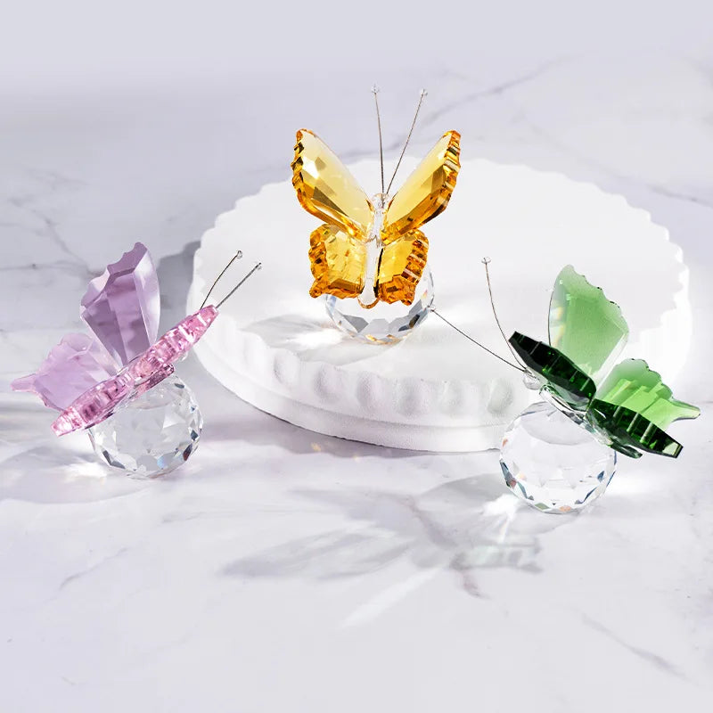 Three-dimensional Butterfly Crystal Ornament Wedding Decoration