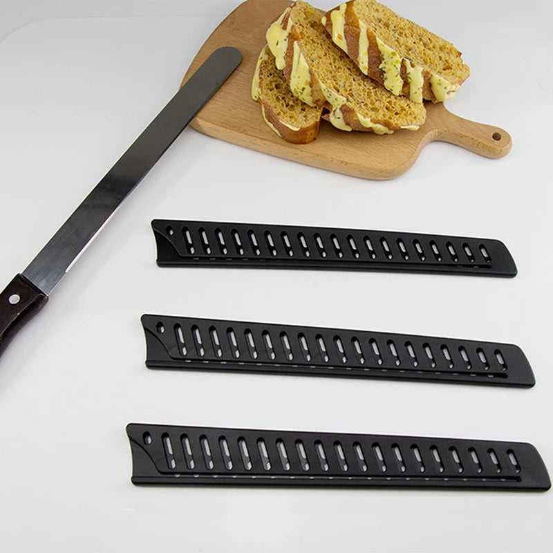 Black Plastic Kitchen Knife Blade Protector Cover 10 Inches Sleeve