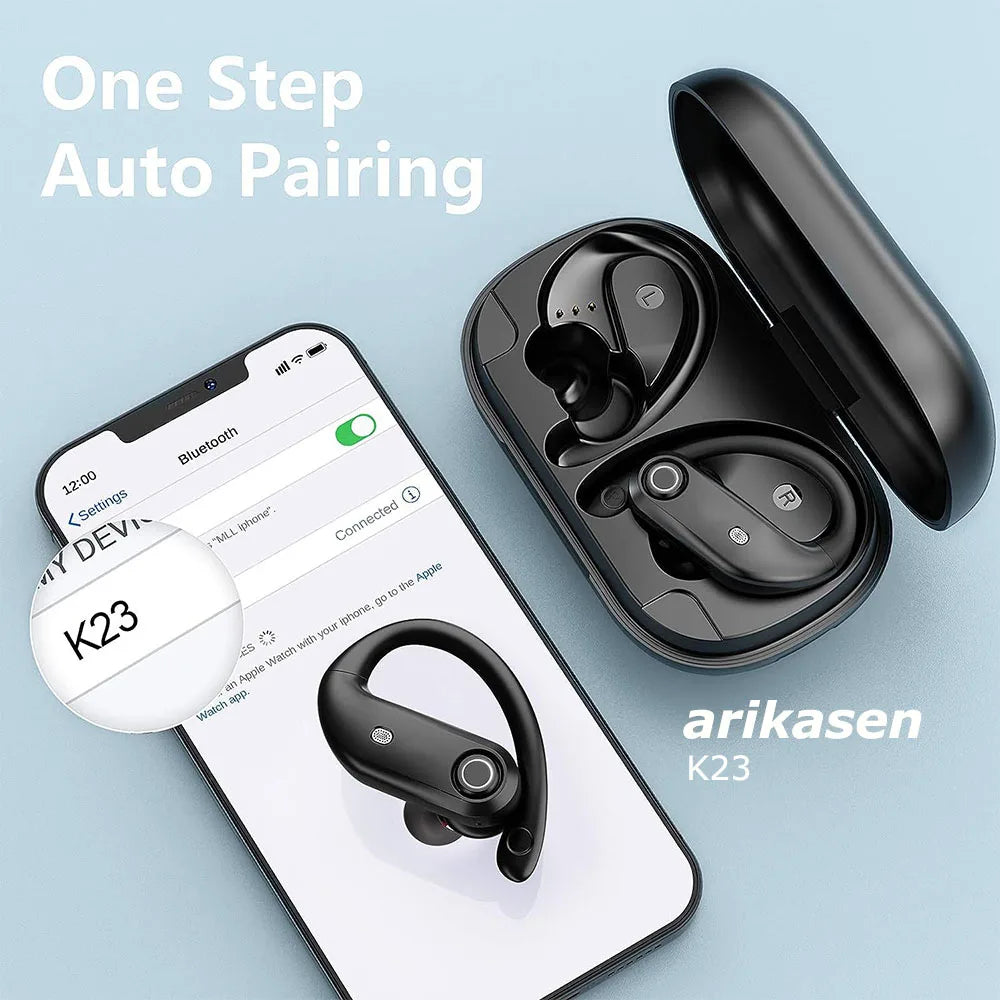 Wireless Earbuds Built-in 4 Noise Cancellation Mic Clear Calls Deep
