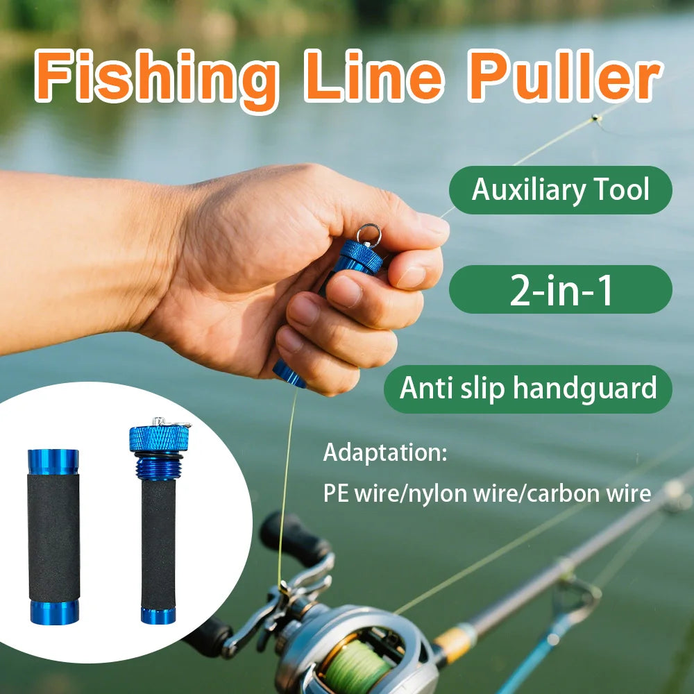 2-in-1 Fishing Line Puller Tool Alloy Material Durable Gear Zpaxo