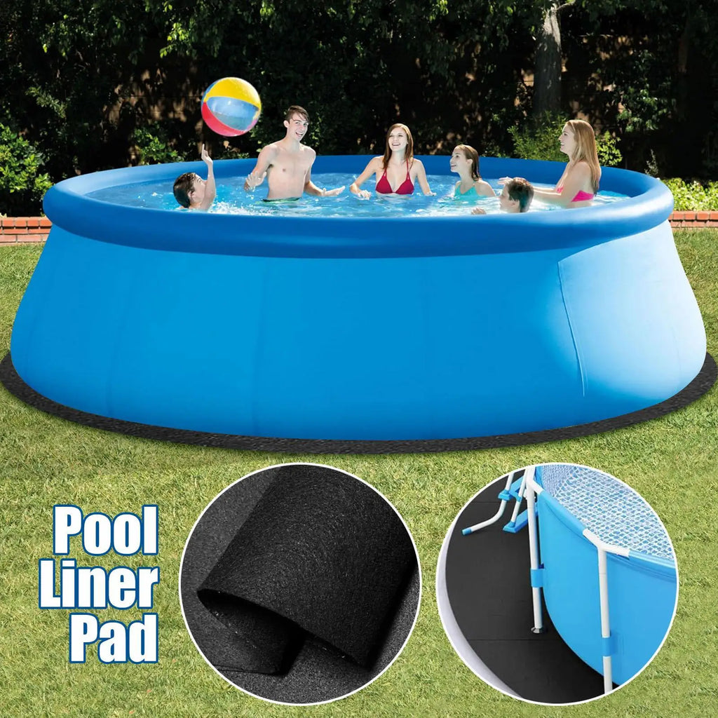 Heavy Duty Inflatable Pool Liner Round Ground Mat Puncture Protection