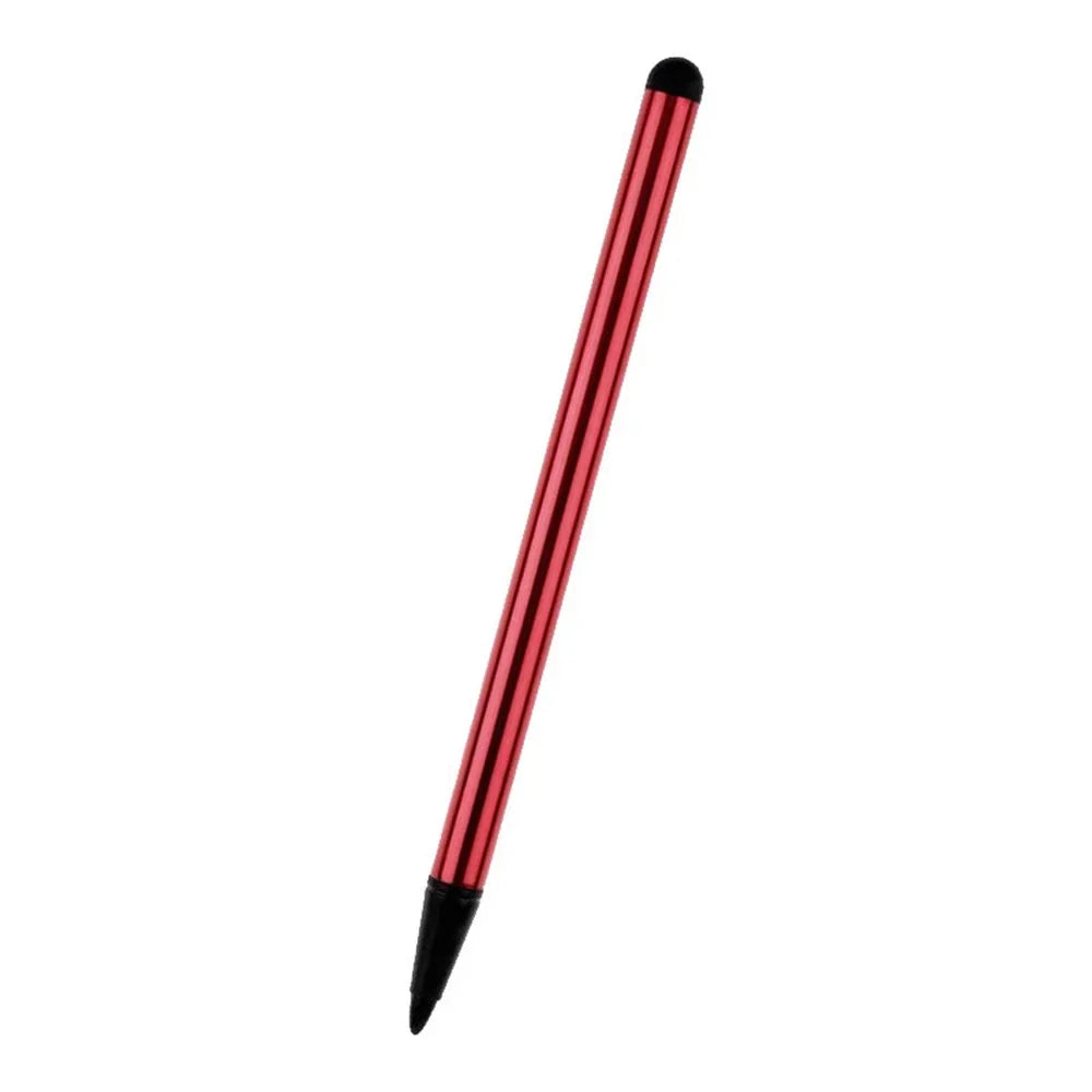 Capacitive Stylus Resistive Hard Tip Combination Rubber Touch Screen Zpaxo Red