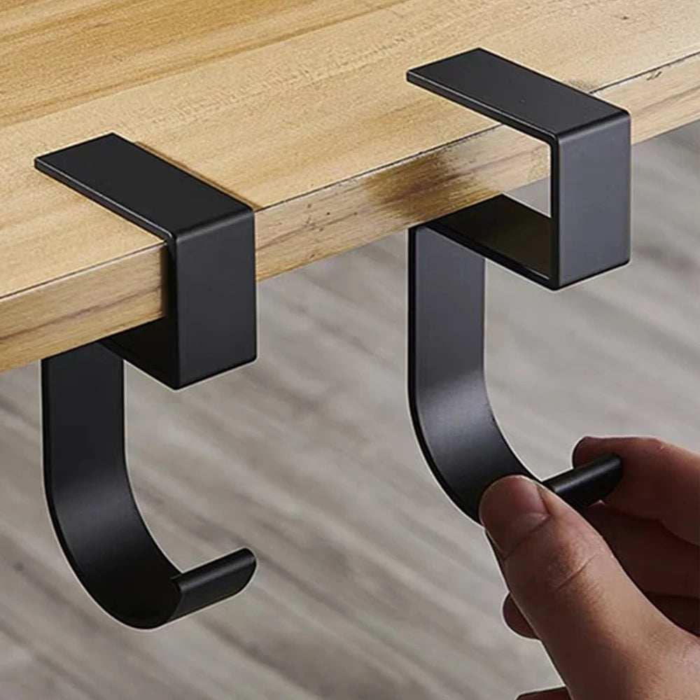 Portable Bag Hook With Anti-Slip Design Removable Side for Table Desk Bag Hanger for School Office Desktop Zpaxo