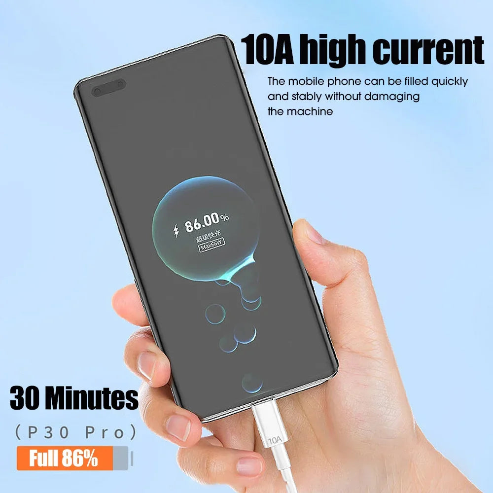 100w Fast Charging USB Type C Cable Data Sync Wire for Mobile Phones Compatible with Huawei P30 Xiaomi Realme Samsung Poco X6 Zpaxo