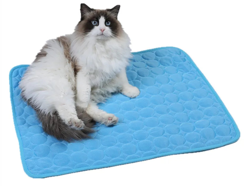 Cat Hammock Pets Hanging Mat Cool Core Material Hammocks Beds Summer Zpaxo