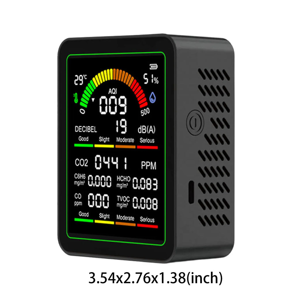 1 Multifunctional Air Detector Type-c Charging Carbon Dioxide Airs