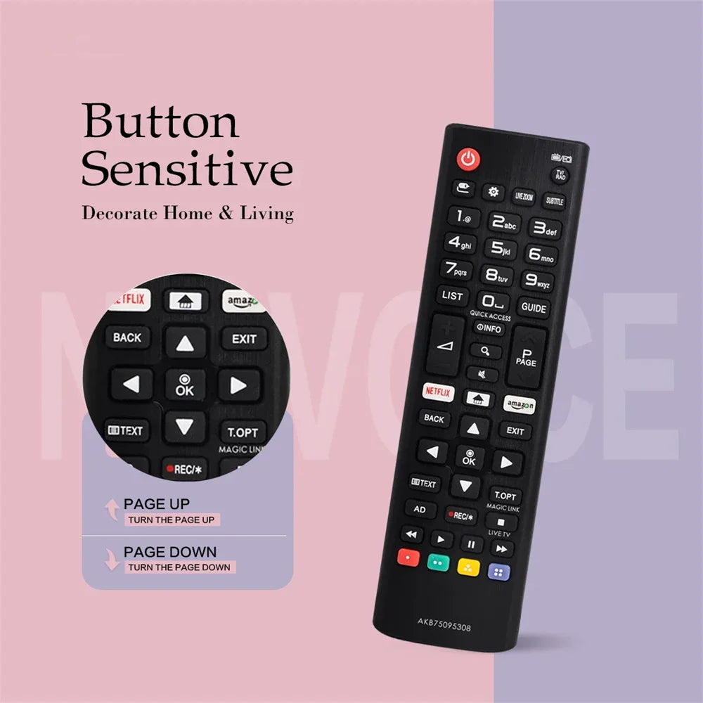 AKB75095308 Universal Remote for LG Smart TVs | No Setup TV Remote Control Zpaxo