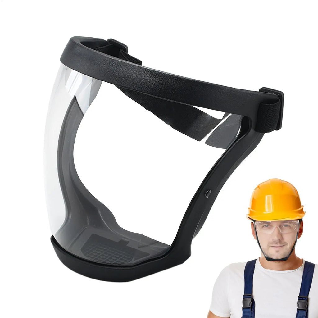 Protection Mask Splashproof Transparent Facial Protector Face FaceMask Protective Outdoor Safety Mask Head Cover Work Protection Zpaxo