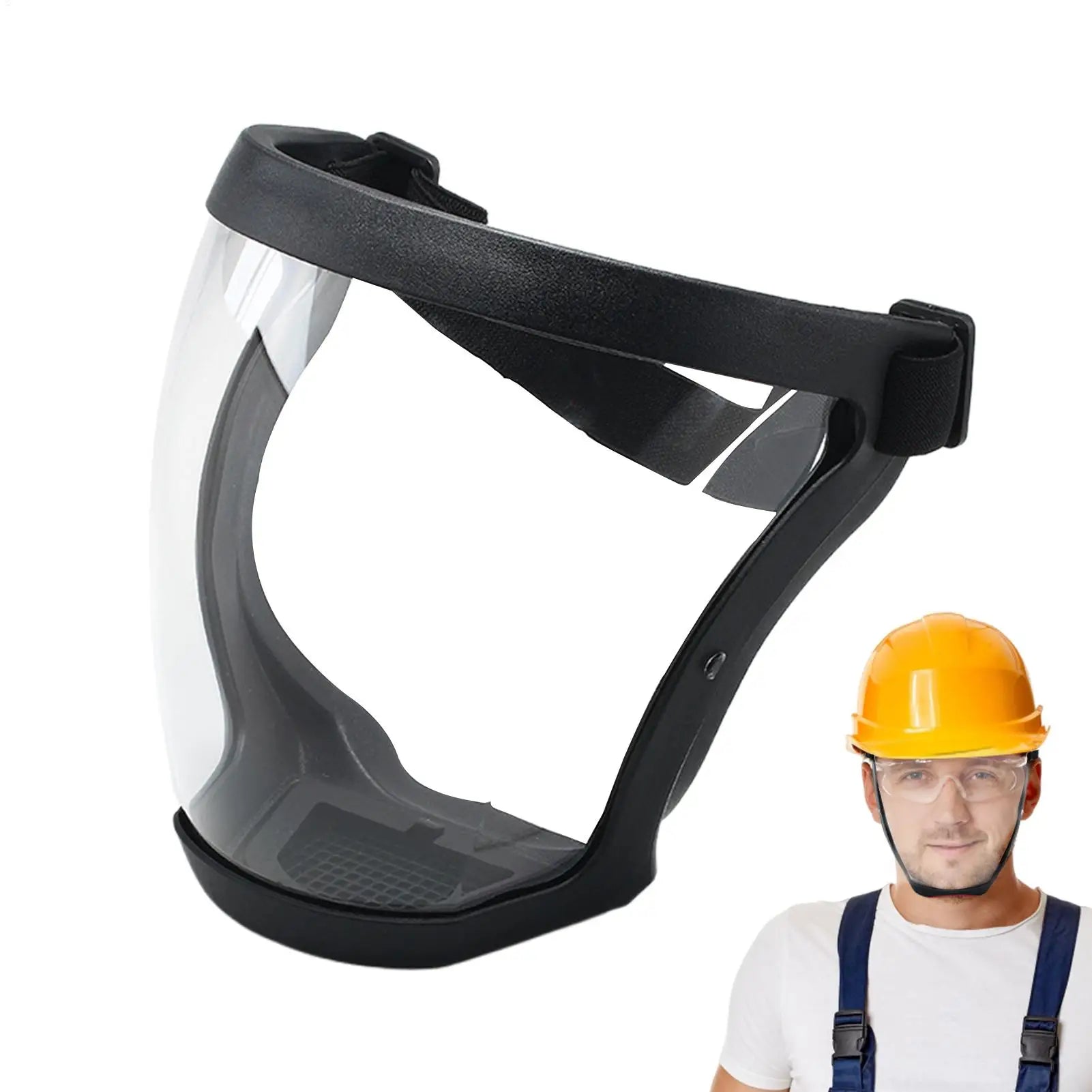 Protection Mask Splashproof Transparent Facial Protector Face FaceMask Protective Outdoor Safety Mask Head Cover Work Protection Zpaxo