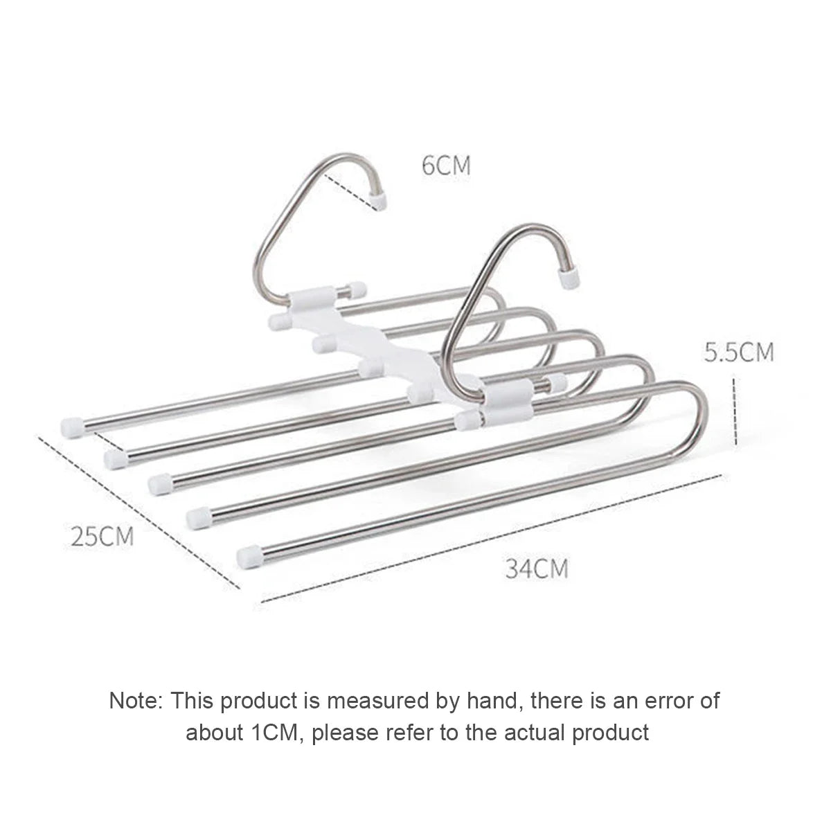 Stainless Steel Retractable Trouser Rack Folding Multi-functional