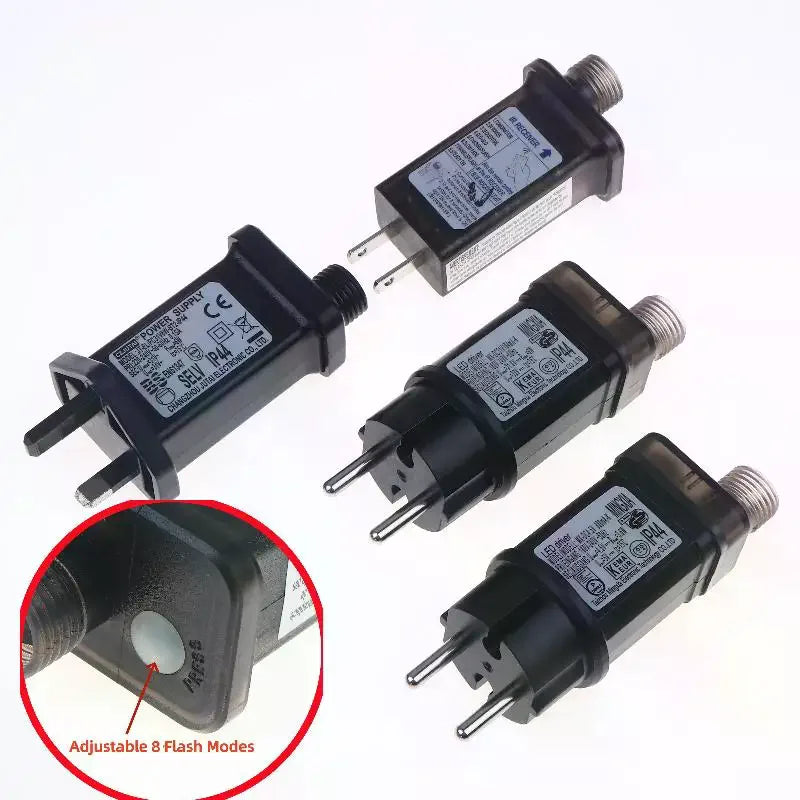 EU UK US Plug Switch Adapter Waterproof Laser Lighting Power Supply Zpaxo