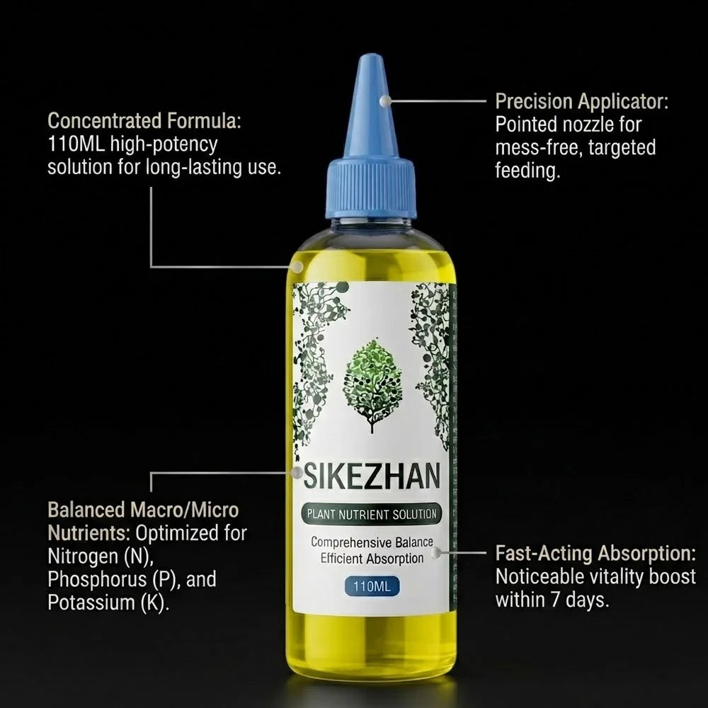 SIKEZHAN 110ml Plant Nutrient Solution Liquid Fertilizer for Soil & Hydroponics Rapid Root Growth Booster Indoor Plant Food Zpaxo
