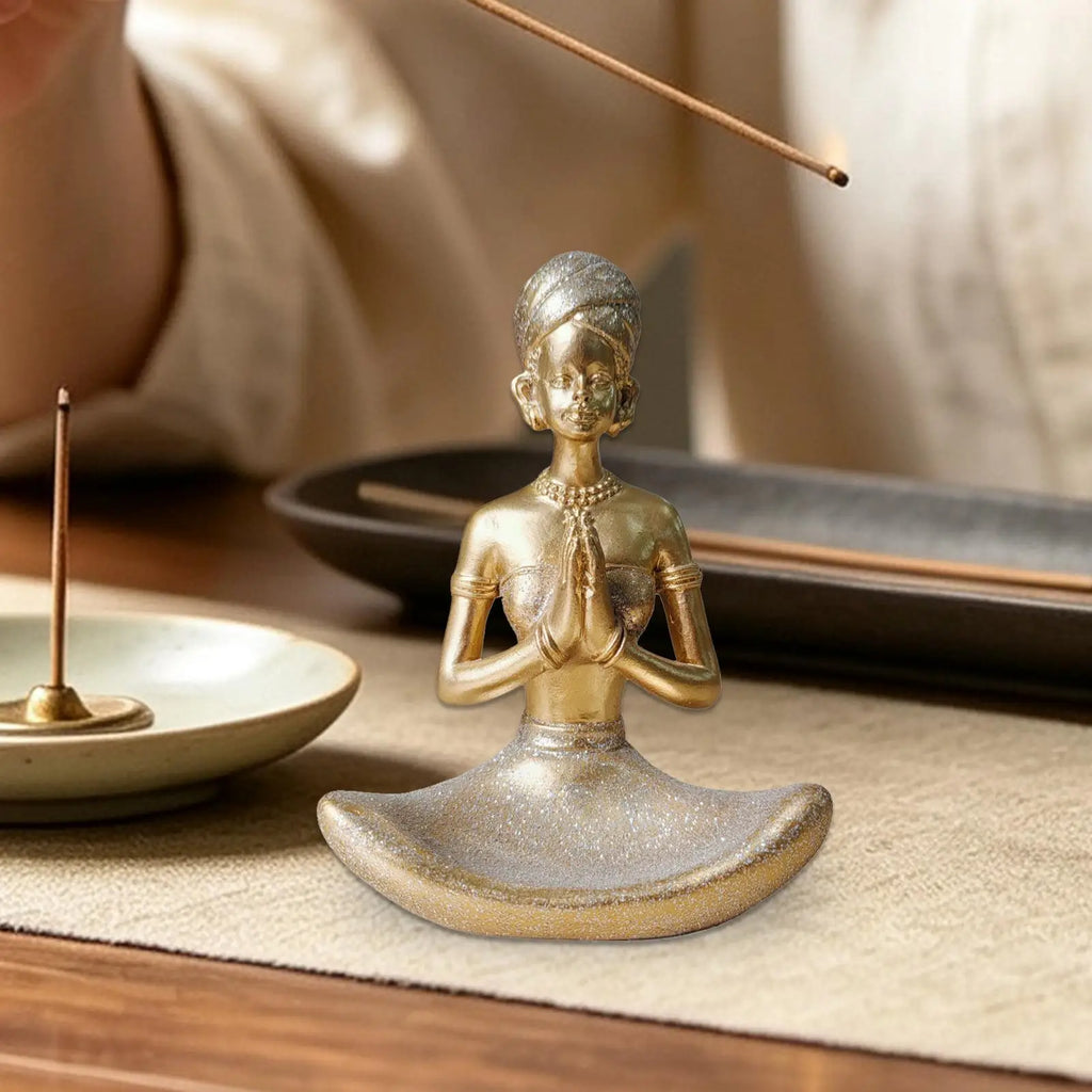 Yoga Figurine Modern Resin Decoration Table Centerpiece Meditation