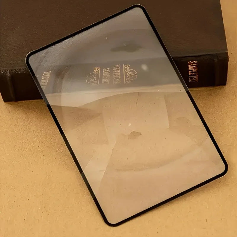 Pocket Power Magnifier 5X Ultra Thin Portable No Battery Needed