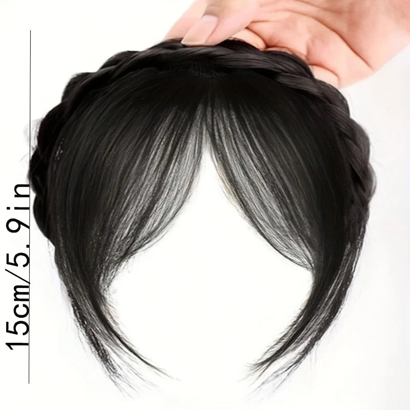 Vintage Braided Wig Headband Multifunctional Cute Hairband Women's