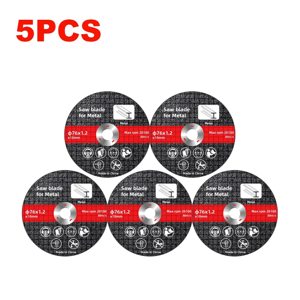 1/10PCS 76mm Metal Cutting Discs Wear Resistance Cut Off Circle Wheels Blades Cutting Wheels Angle Grinder Accessories Zpaxo 5PCS