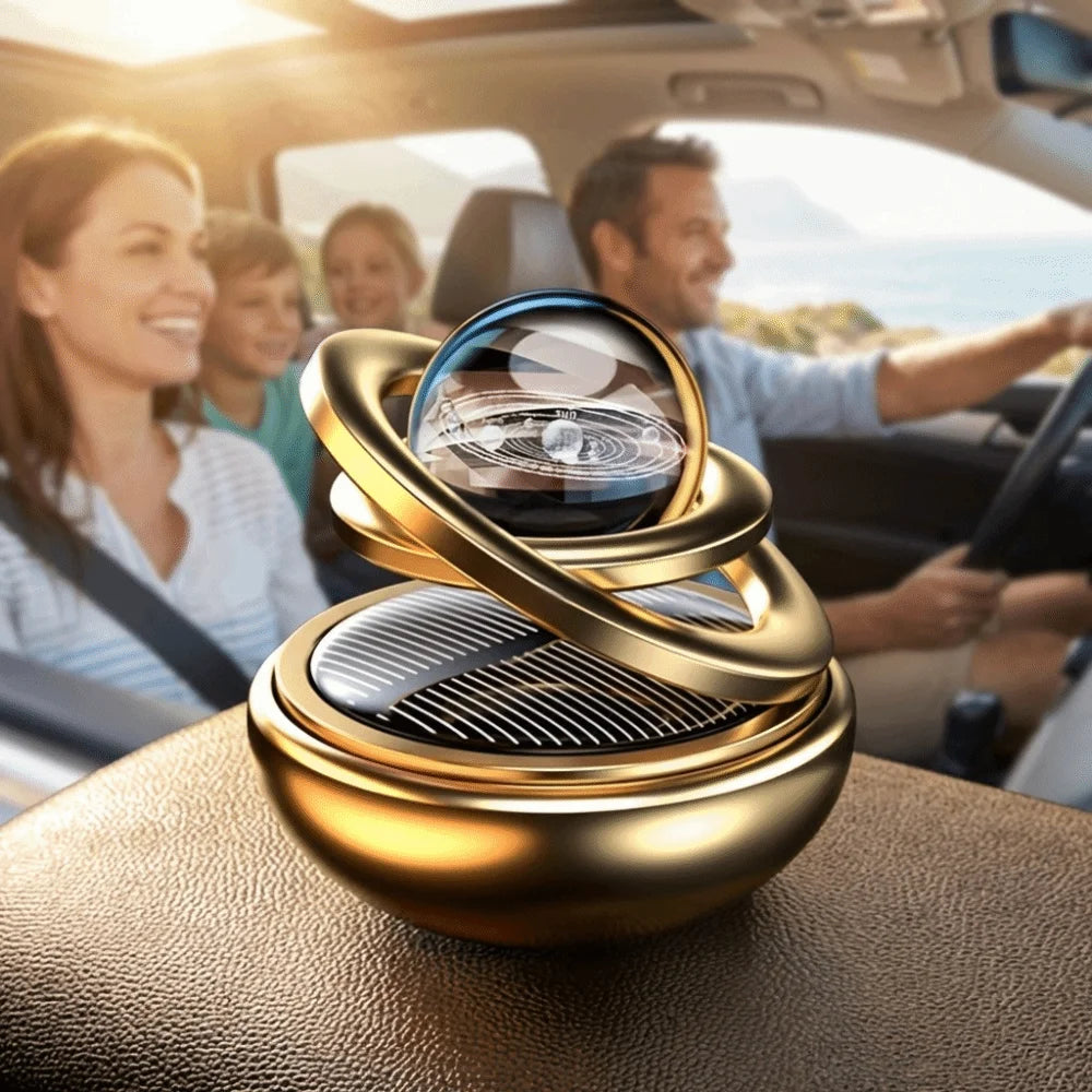 Aluminum Alloy Material Car Diffuser Automatic Rotation Compact Modern Appearance Vehicle Air Freshener Star Suspension Design Zpaxo