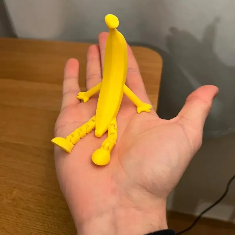 3D Printed Creative Banana Plastics Sculpture Garden Decortion Fun Zpaxo