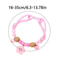 Cat Dog Flea Collar Natural Wood Adjustable Safe Buckle Macaron Fly