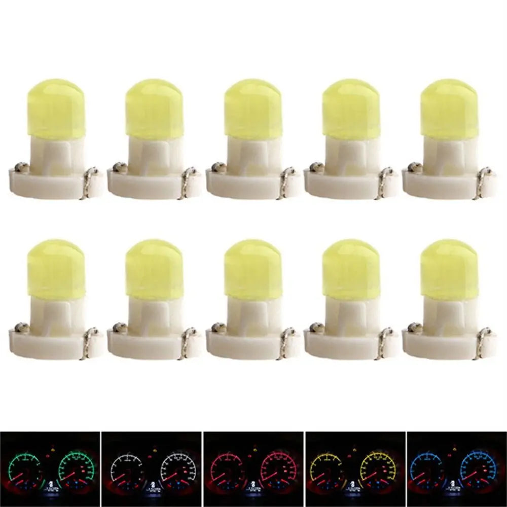 COB Light Dashboard Light Wedge Light Central Control Lamp Dashboard Indicator Lights Car LED Lights Instrument Panel Lights Zpaxo White-T3