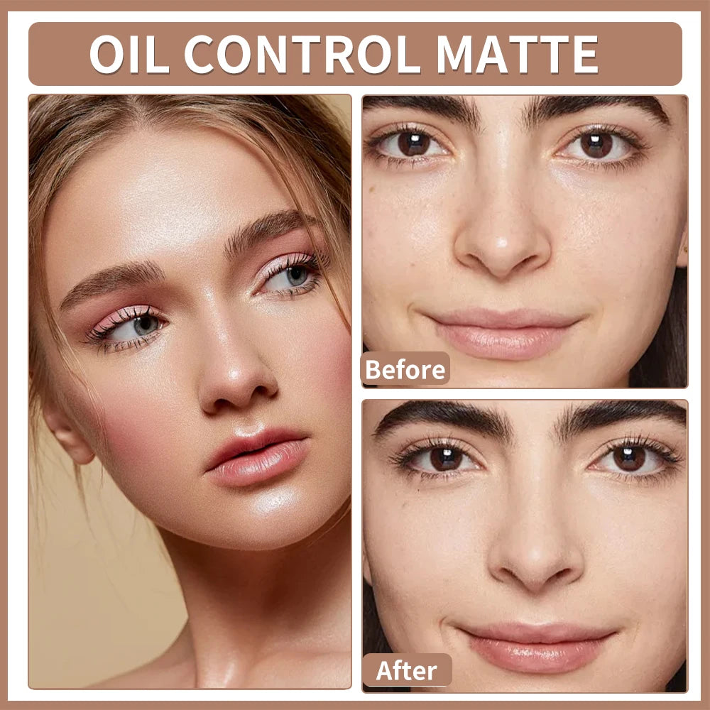 Banana Shaped Loose Powder Loose Baking Powder Oil-control Long Lasting Coverage Setting powder Facial Makeup Make Up For Women Zpaxo