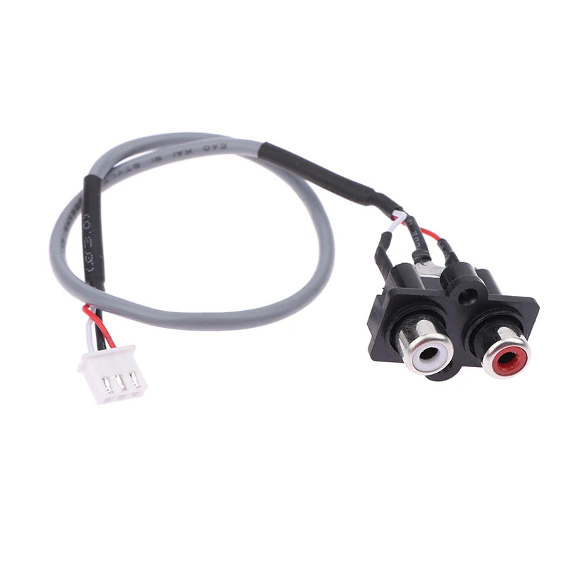 Length Audio Signal Cable 2 RCA XH2 3PIN Input Socket Extended Sound