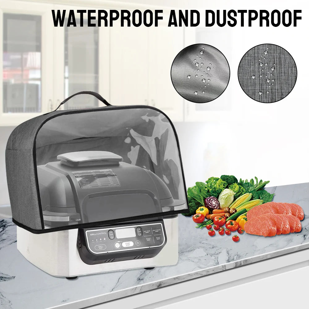 Storage Pockets Toaster Cover Durable Kitchen Dust Cap Air Fryer Hood