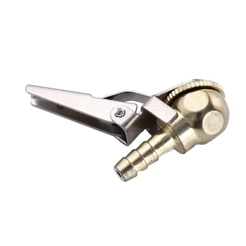 Auto Parts Tire Chuck Tail Plug Connector Inflatable Quick Clip Tire Nozzle Inflator Valve Barb Clip-On Tire Valve Air Chuck Zpaxo