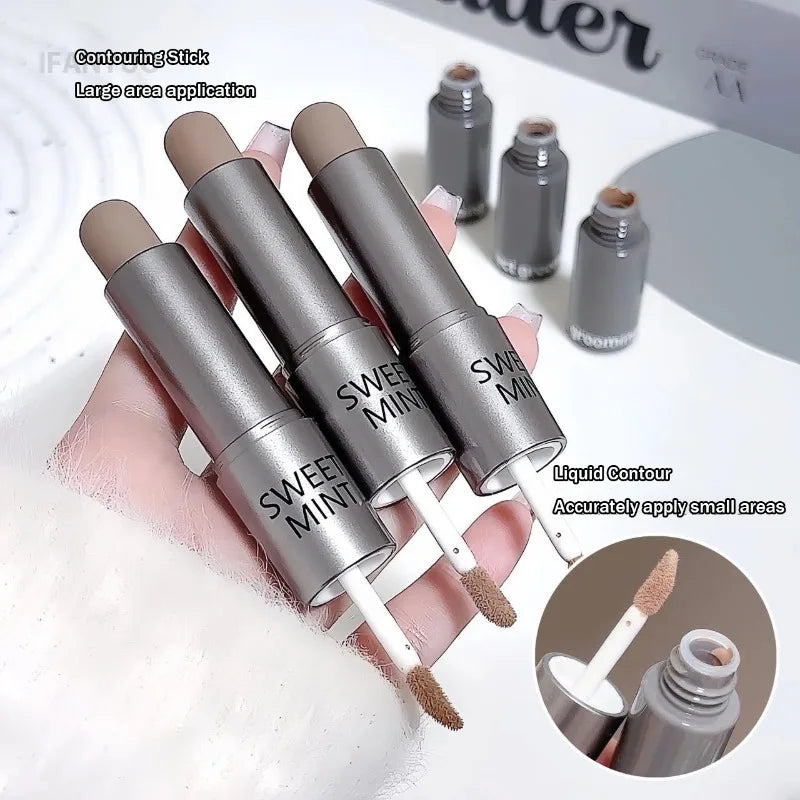 Matte Concealer Contour Stick Moisturizing Lasting Smooth 3D Nose