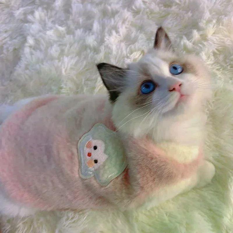 Faux Rabbit Fur Winter Warm Dog Cat Fleece Clothes Breathable Zpaxo