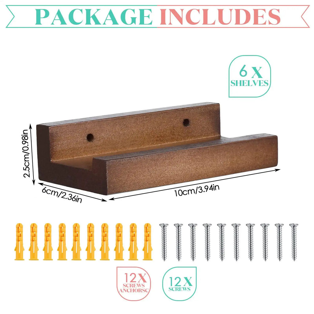 Wall Mount Wood Vinyl Record Shelf Small Holder Display Shelves Album